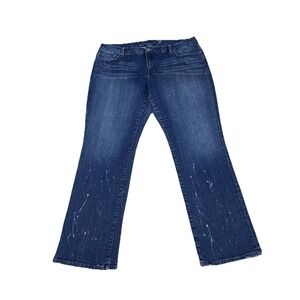 Seven 7 Jeans Womens 22 Bootcut Denim‎ Pants Ladies Paint Splash Design